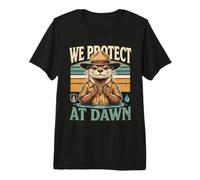 Proteggiamo All'alba Wildlife Otter Maglietta Premium