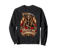 Proteggimi Oggi e Sempre Santa Muerte Felpa