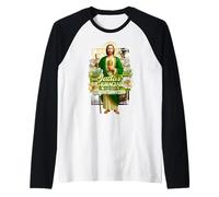Protegido Siempre por San Judas Tadeo, Mi Protector divino. Maglia con Maniche Raglan