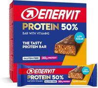 , Protein Bar 50% Salted Caramel, Barrette Proteiche, 20G Di Proteine, Low Sugar
