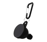 Protein Powder Funnel, Protein Container, Compact Portable Easy Cleaning Lightweight Multi-Purpose Washable Secure Attachment, Storage Case for Gym Adults Outdoor Travel, 2.6x1.97 Inches, Black
