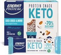 , Protein Snack Keto Coco Choco Almond, -70% Di Zuccheri, Ricco in Proteine, per