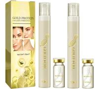 Protein Thread Lifting Set, Soluble Protein Thread and Nano Gold Essence Combination, Absorbable Collagen Thread for Face Lift,Reduce Fine Lines Wrinkle, 10ml. (2pcs)