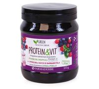 Farmaderbe Protein & Vit - Integratore di Proteine ai Frutti Rossi, 320g