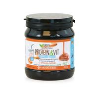 Protein & Vit Integratore di Proteine Vegetali Gusto Caramello Salato 320 grammi