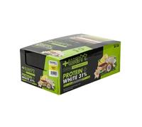 Protein+ white - Barretta Proteica al 31% Ricoperta di Glassa al Latte - Gusto Vaniglia - Box da 24 Barrette