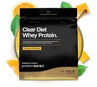 Protein Works | Clear Diet Whey Protein - GOLD Innovation, Polvere Di Siero Isolato, Bevanda Proteica Rinfrescante, Arancia & Mango, 40 Porzioni, 1kg