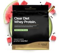 Protein Works | Clear Diet Whey Protein - GOLD Innovation, Polvere Di Siero Isolato, Bevanda Proteica Rinfrescante, Anguria, 20 Porzioni, 500g