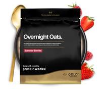 Protein Works | Overnight Oats - GOLD Innovation, Colazione High-Protein, Semi Di Chia & Lino, Supporta Perdita Peso Sana, Basso Zucchero, Frutti di Bosco, 14 Porzioni, 1kg