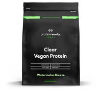 Protein Works - Proteine vegane trasparenti, bevanda rinfrescante ad alto contenuto proteico, 18 frullati, anguria, 270 g
