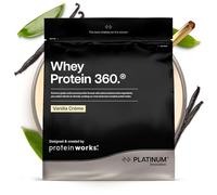 Protein Works | Whey Protein 360 - PLATINUM Innovation, Proteine Isolate in Polvere. Whey Isolate, Omega 3, Enzimi Digestivi, Senza Zuccheri Aggiunti, Crema alla Vaniglia, 17 Porzioni, 600g