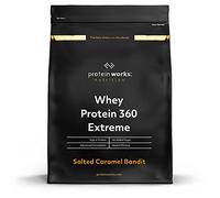 Protein Works | Whey Protein 360 - PLATINUM Innovation, Proteine Isolate in Polvere. Whey Isolate, Omega 3, Enzimi Digestivi, Senza Zuccheri Aggiunti, Caramello Salato Intenso, 17 Porzioni, 600g