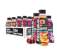 Protein2o Hydration Drink - Bevanda liquida 2 in 1 con proteine del siero di latte isolate ed elettrolitiche, 15 g di proteine, vitamine B5, B6, recupero post-allenamento, 50 ml, confezione da 12