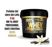 Proteine con isolate e idrolizzate 5kg 100% WHEY PROFESSIONAL Gold's Nutrition