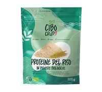 Proteine del Riso in Polvere Bio - 80% Proteina - 500g. Proteine Naturalmente Senza Lattosio e Glutine. Proteine Vegane Vegetali e Biologiche Senza Zucchero. Organic and Vegan Rice Protein Powder.