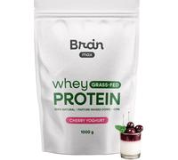 Proteine del siero del latte di erba BrainMax, yogurt alla ciliegia, 1000 g