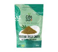 Proteine di Canapa Bio in Polvere - 250g. Proteine Vegane in Polvere Vegetali. Ricche di Fibre Vitamina D e Minerali. Vegan Protein Powder.