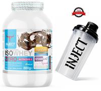 PROTEINE Iso Whey ZERO Isolate al 94% Volac® (800g) INJECT CACAO + SHAKER