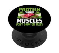 Proteine perché i muscoli non crescono sugli alberi Sollevamento pesi PopSockets PopGrip Adesivo