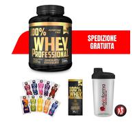 Proteine siero latte 1 ,8 kg e 30g Gold Nutrition + Shaker 700ml + Bolero drink