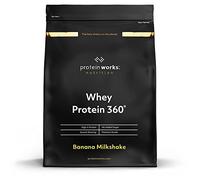 Proteine Whey 360 In Polvere | Banana Vellutata | Frullato Ad Alto Contenuto Proteico | Senza Zuccheri Aggiunti e Basso Contenuto Di Grassi | Miscela Di Proteine | Protein Works | 2.4kg