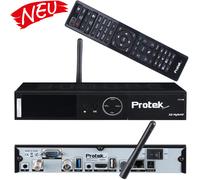 Protek X2 4K UHD Linux E2 Ricevitore Satellitare Wifi Lan 1x DVB-S2 1x Dvb-C/T2