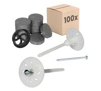 PROTEKTOR 100x Tasselli a vite per isolante, premontati Ø8 x 120mm