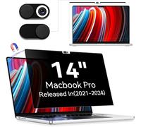Protescreen Filtro magnetico Privacy per Macbook Pro 14 pollici (2021-2024,M1,M2,M3,M4),Protezione schermo Anti Luce Blu, Rimovibile Anti-Spy Filtri schermo per Mac Pro 14"