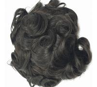 Protesi capelli uomo in pellicola castano scuro toupet parrucchino poliuretano