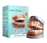 Protesi dentaria completa Bikenda Sepremium, protesi dentaria con fibbia regolabile, facile da indossare, comfort senza cuciture, non si deforma facilmente, perfetta per i denti (1pcs)