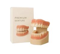 Protesi dentarie complete, protesi dentarie personalizzate premium, protesi dentarie premium, set di protesi dentarie in silicone morbido, kit di riparazione protesi dentarie per uomini e donne (1pcs)