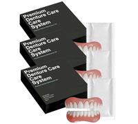 Protesi Dentarie Cosmetiche Istantanee, Denti Finti Riutilizzabili, Sostituzione Temporanea per Denti Mancanti o Spezzati, Faccette a Incastro Confortevoli per un Nuovo Sorriso Quotidiano (3 Pezzo)