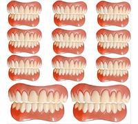 Protesi dentarie istantanee, riutilizzabili, in silicone, per uomini e donne, protesi dentali superiori e inferiori, vestibilità comoda,