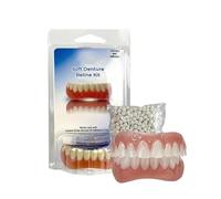 Protesi Yunpso, kit di rimontaggio in silicone per protesi Yunpso, kit di rimontaggio per protesi morbide Yunpso, faccette per denti per uomini e donne (1Set)