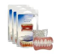 Protesi Yunpso, kit di rimontaggio in silicone per protesi Yunpso, kit di rimontaggio per protesi morbide Yunpso, faccette per denti per uomini e donne (3Set)