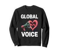 Protestare contro la voce degli attivisti della solidarietà globale Felpa