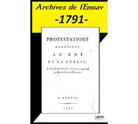 Protestations adressées au roi et au public / René-Jean de Botherel du Plessis: Archives de l'Emsav -1791-