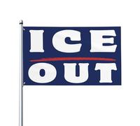 Proteste per l'abolizione della bandiera ICE Out - Bandiere da esterno ICE da 3x5 metri