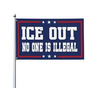 Proteste per l'abolizione della bandiera ICE Out - Bandiere da esterno ICE da 3x5 metri