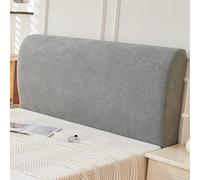 protettiva antipolvere elastica in flanella con motivo Copritestata x Letto Matrimoniale per letto Queen King Copri Testata Letto Matrimoniale Girasole - Grigio scuro Regina: 59.0 pollici/150 cm