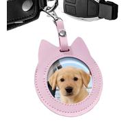 protettiva per badge in pelle con gatto e scritta in lingua tedesca "Cat Shape Round Badge Protective Case | For Kids Teens Adults Collectors Concerts Students School Events Trade Shows Craft