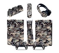 Protettivo 02775 Per PS5 Console Disc Edition & Digital Edition Sticker Vinyl Decal Cover Per Ps5 Controller & Charging Station & Headset & Media Remote Senza Bolle E Senza Residui(Disc Version)