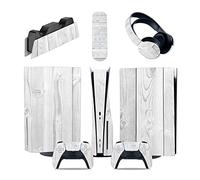 Protettivo 03176 Per PS5 Console Disc Edition & Digital Edition Sticker Vinyl Decal Cover Per Ps5 Controller & Charging Station & Headset & Media Remote Senza Bolle E Senza Residui(Digital Edition)