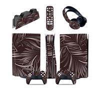 Protettivo 89034 Per PS5 Console Disc Edition & Digital Edition Sticker Vinyl Decal Cover Per Ps5 Controller & Charging Station & Headset & Media Remote Senza Bolle E Senza Residui(Digital Edition)