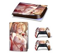 Protettivo Pelle Decalcomanie Anime Console Per PS5 Edizione Digitale 2 Controller Pellicola Vinile Avvolge, Durevole, Resistente Graffi 49669 Senza Bolle E Senza Residui