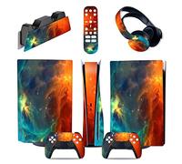 Protettivo Per PS5 Console Disc Edition & Digital Edition Sticker Vinyl Decal Cover Per Ps5 Controller & Charging Station & Headset & Media Remote 05701 Senza Bolle E Senza Residui(Digital Edition)