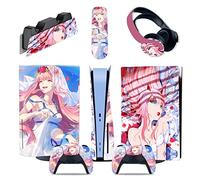 Protettivo Per PS5 Console Disc Edition & Digital Edition Sticker Vinyl Decal Cover Per Ps5 Controller & Charging Station & Headset & Media Remote 43544 Senza Bolle E Senza Residui(Disc Version)