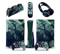 Protettivo Per PS5 Console Disc Edition & Digital Edition Sticker Vinyl Decal Cover Per Ps5 Controller & Charging Station & Headset & Media Remote 37688 Senza Bolle E Senza Residui(Digital Edition)