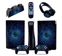 Protettivo Per PS5 Console Disc Edition & Digital Edition Sticker Vinyl Decal Cover Per Ps5 Controller & Charging Station & Headset & Media Remote 45831 Senza Bolle E Senza Residui(Digital Edition)