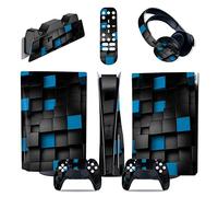 Protettivo Per PS5 Console Disc Edition & Digital Edition Sticker Vinyl Decal Cover Per Ps5 Controller & Charging Station & Headset & Media Remote 42555 Senza Bolle E Senza Residui(Disc Version)